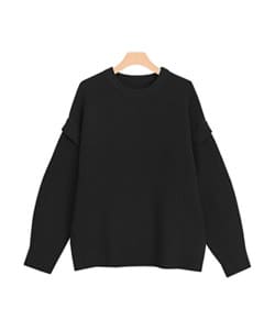 クルーネック2wayニット