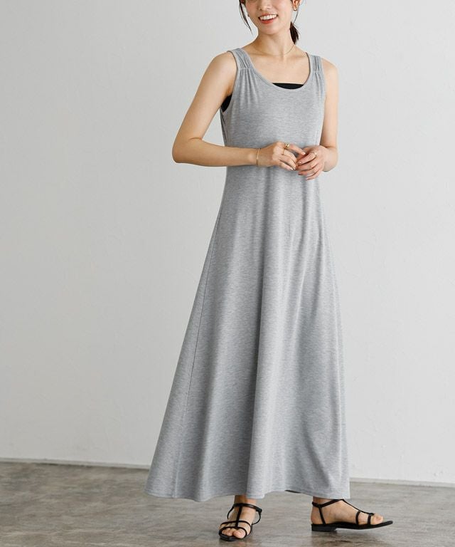 167cm / 杢グレー / ロング丈 / M