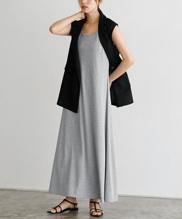 167cm / 杢グレー / ロング丈 / M