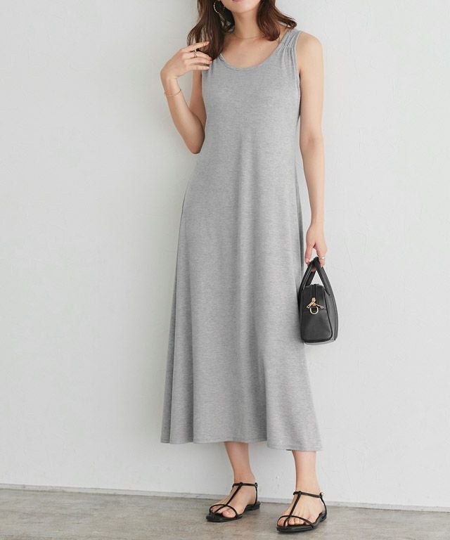 167cm / 杢グレー / ミドル丈 / M