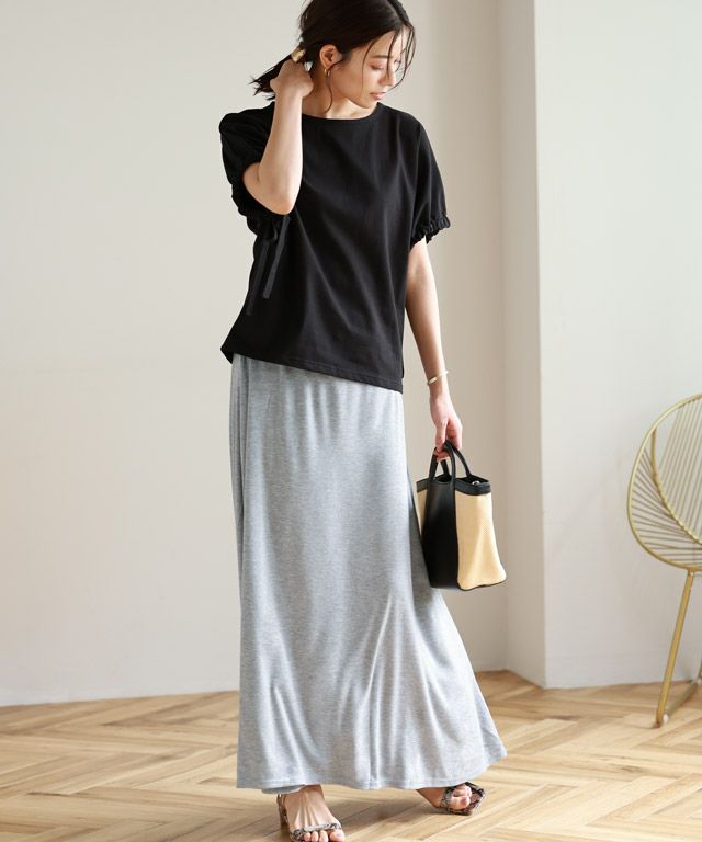 167cm / 杢グレー / ロング丈 / M