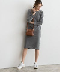 Iラインスウェットワンピース