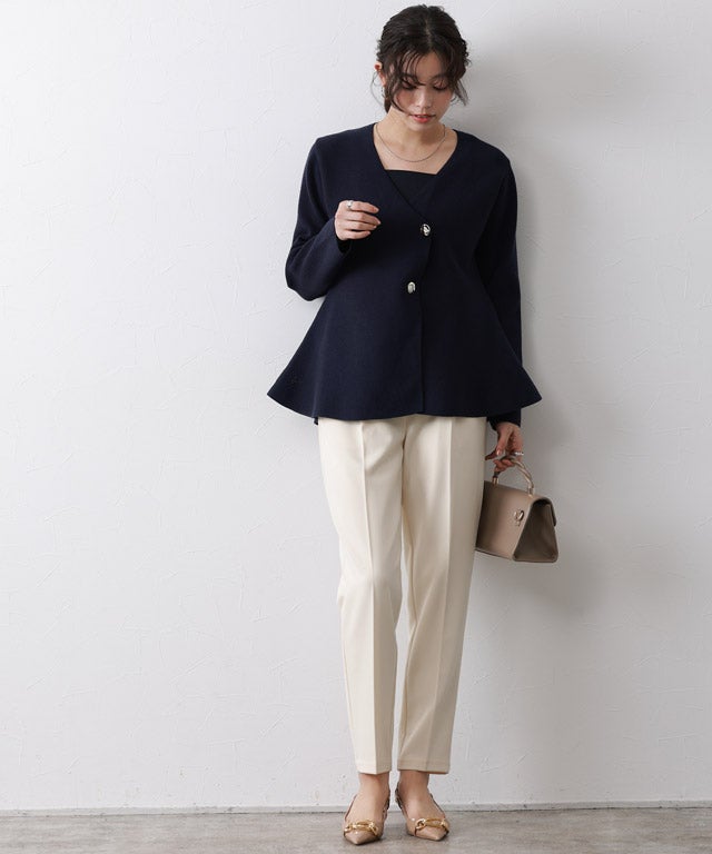 高見えすっきりテーパードパンツ 【12サイズ展開】 ◇送料無料