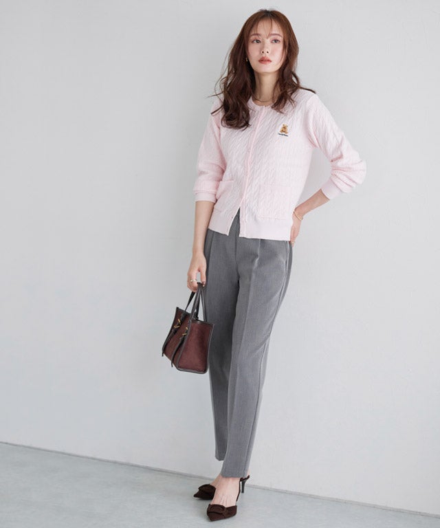 高見え20％OFFクーポン対象】高見えすっきりテーパードパンツ 【12