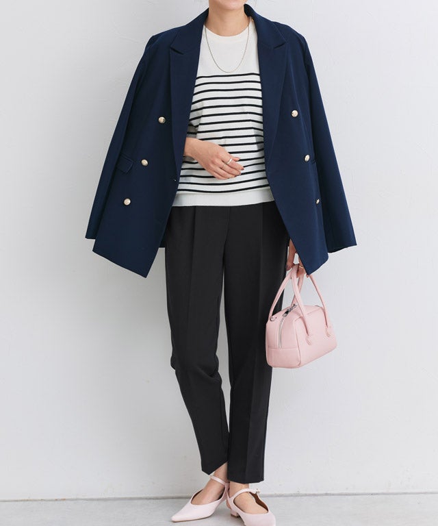 高見え20％OFFクーポン対象】高見えすっきりテーパードパンツ 【12