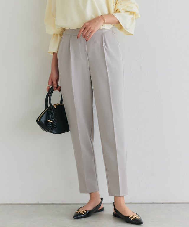 高見え20％OFFクーポン対象】高見えすっきりテーパードパンツ 【12