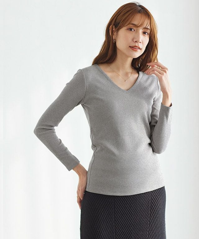 3ネックから選べる テレコリブカットソー