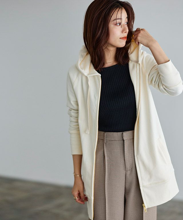 スウェット素材Wジップロング丈パーカー【スピード配送】 | 【公式