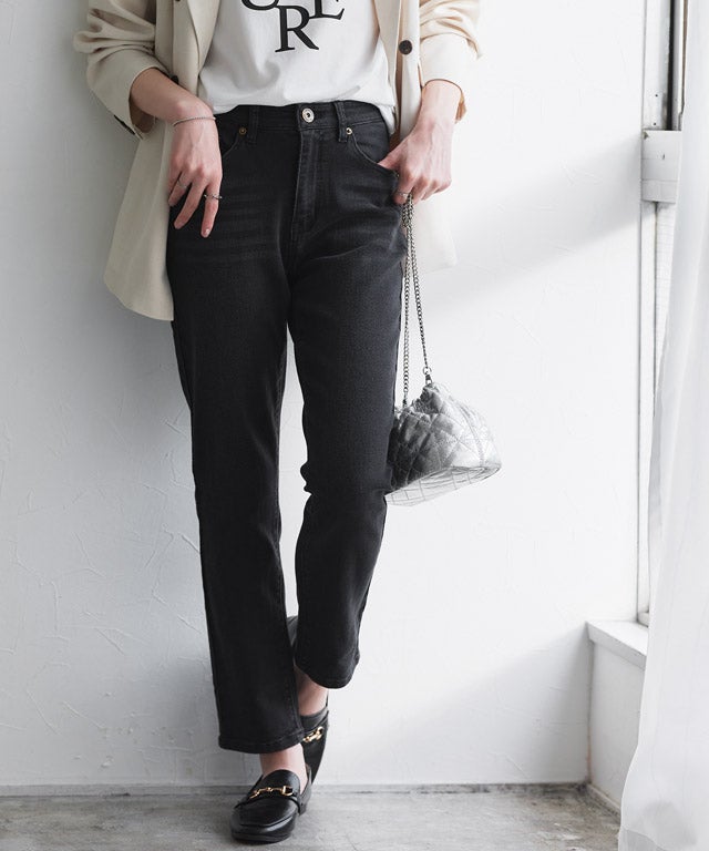 167cm / ウォッシュ / ブラック / M