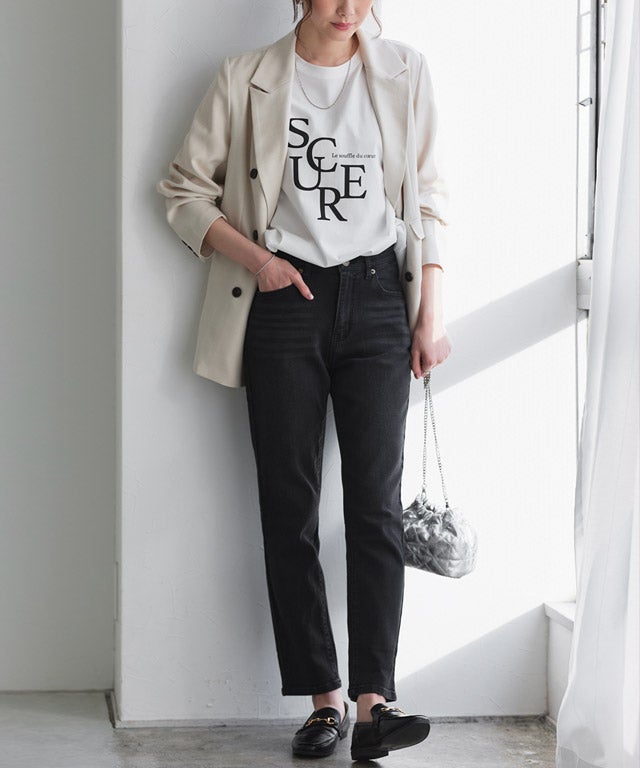 167cm / ウォッシュ / ブラック / M