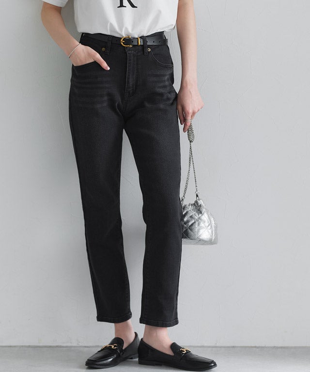 167cm / ウォッシュ / ブラック / M