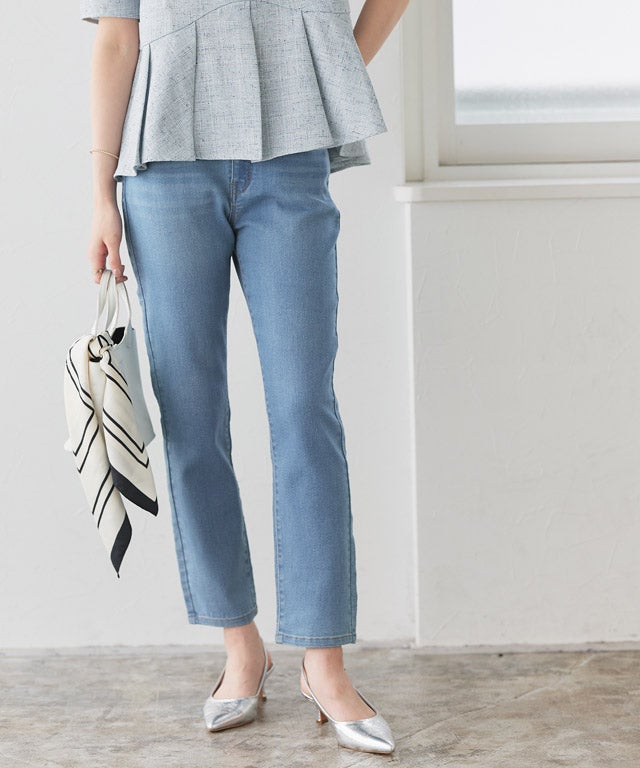 167cm / ウォッシュ / サックス / M