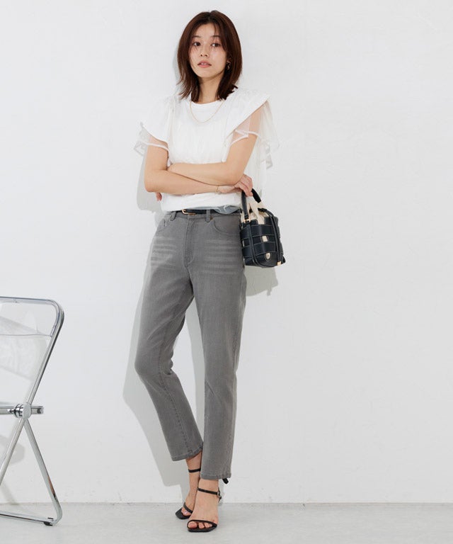 167cm / ウォッシュ / グレー / M