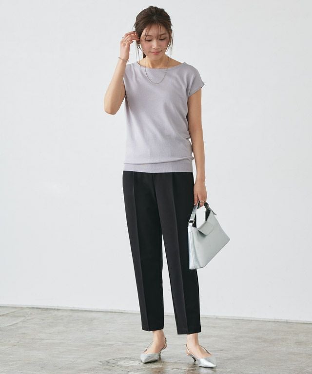 166cm / アイスラベンダーグレー / クルーネック / M