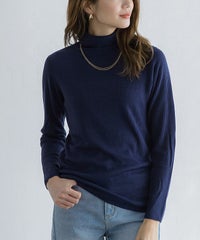 タートルカシミヤタッチリブニット