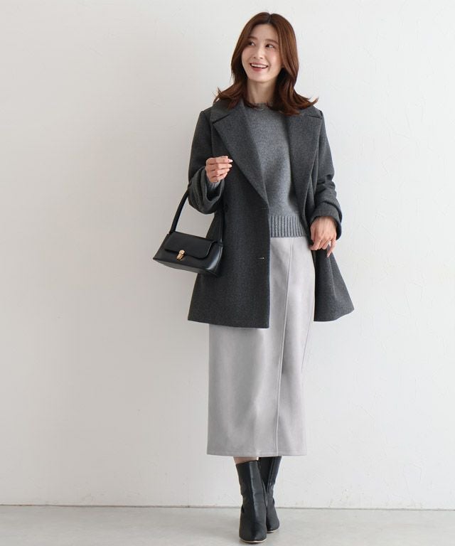 163cm / グレー / ラップ / M