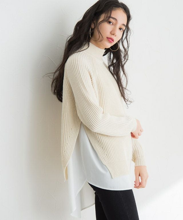 ドッキングシャツニット