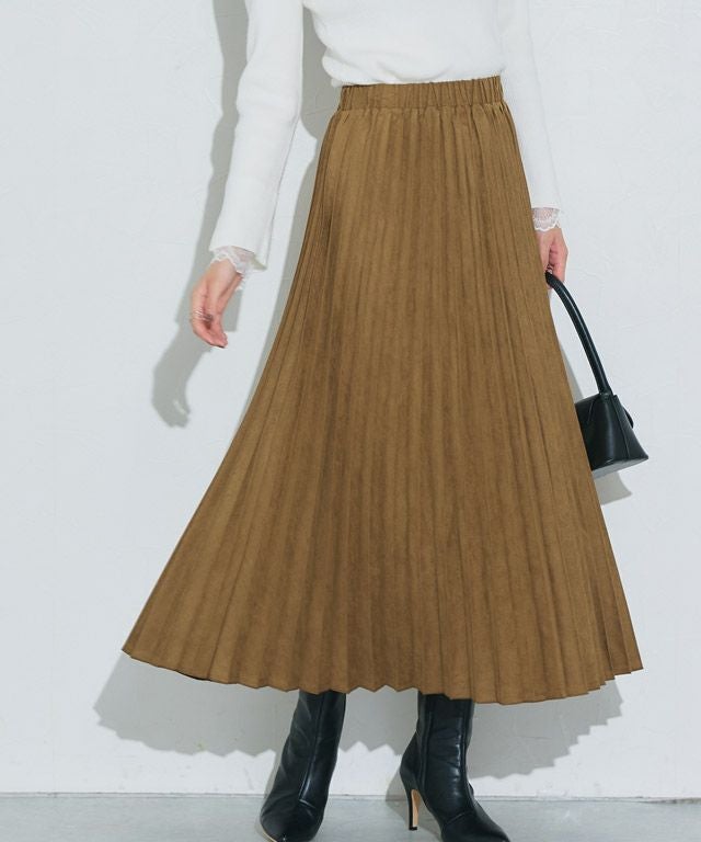 スエードタッチロングプリーツスカート | 【公式】Pierrot（ピエロ