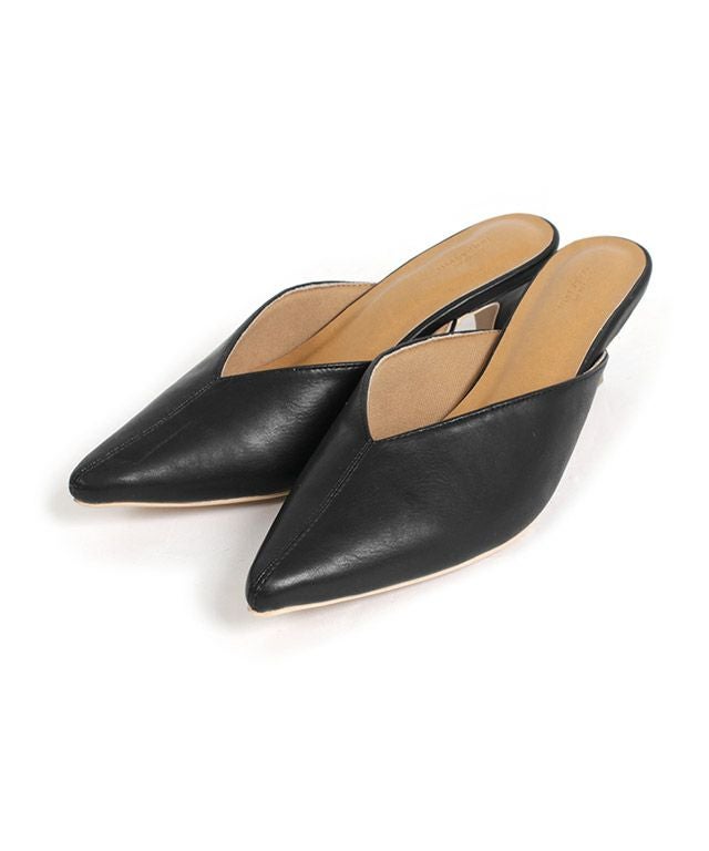 Velour Pointed Mule ミュール　パンプス アウトレットSALE！】Vカットミュール | 【公式】Pierrot（ピエロ