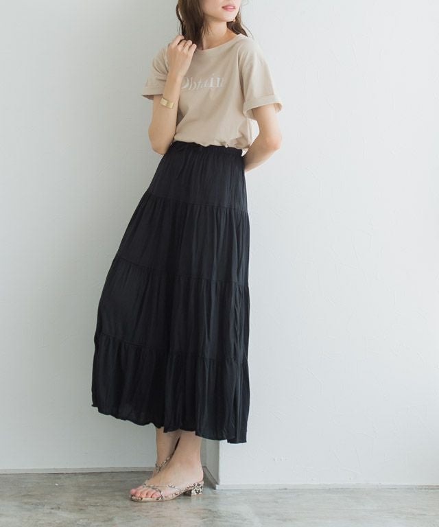 ティアードクリンクルスカート