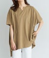 キーネックオーバーTシャツ