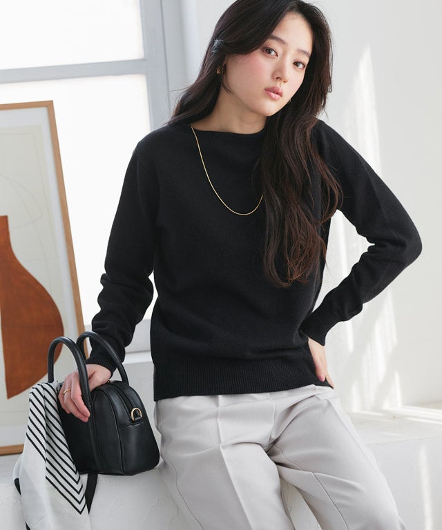 166cm / 杢チャコール / Vネック / M