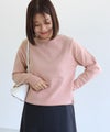 150cm / ピンクベージュ / ボートネック / M