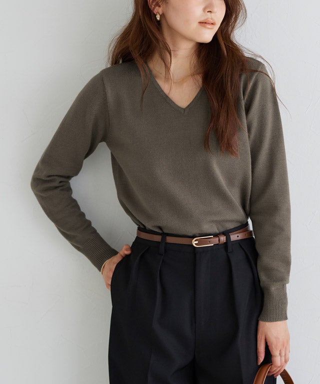 163cm / モカ / ボートネック / M