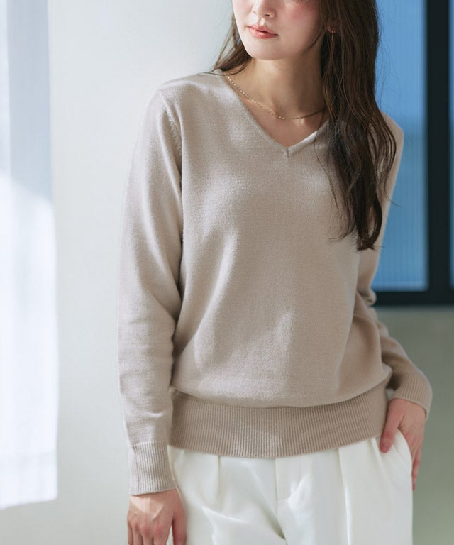 167cm / アイボリー / ボートネック / M