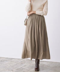 ギャザーロングスカート