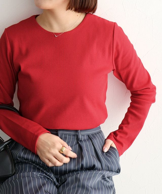 150cm / ピュアレッド / クルーネック / M