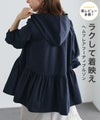 ヘムフレアフーディブルゾン