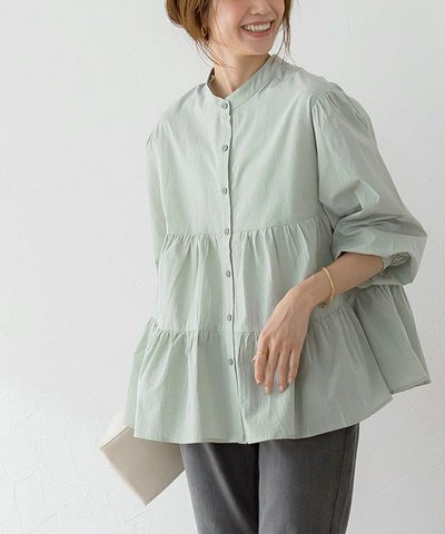 2wayティアードブラウス