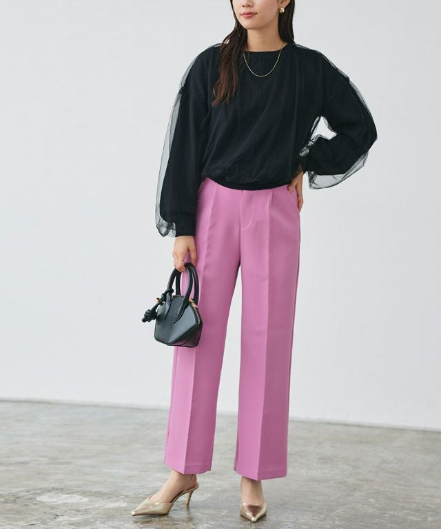 アウトレットSALE！】センタープレスボックスパンツ 【スピード配送