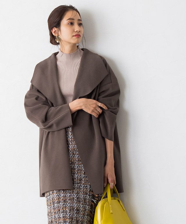限定値下げ！mamekurogouchi2020FWショートコート オープンカラーショートコート | 【公式】Pierrot（ピエロ）レディース