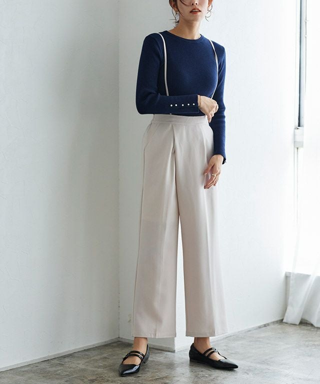 アウトレットSALE！】ショルダー付きラップパンツ【スピード配送