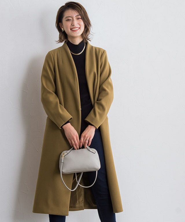 メルトンノーカラーコート【スピード配送】 | 【公式】Pierrot（ピエロ