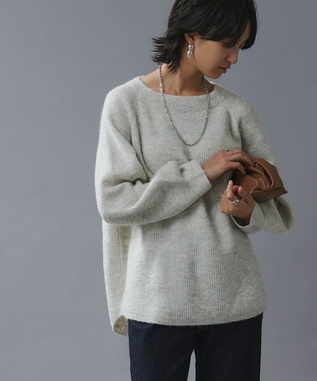 RASW]アルパカ混ボートネックニット【スピード配送】 | 【公式