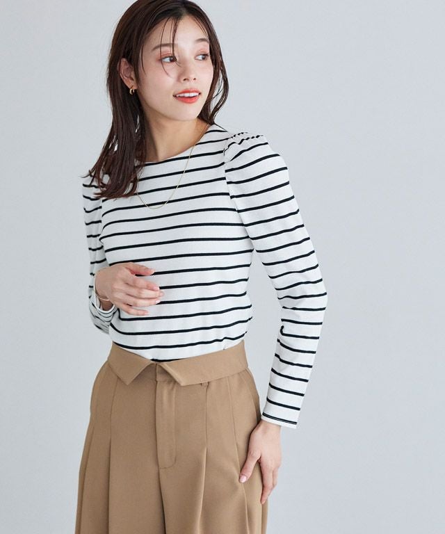 167cm / オフホワイト×ブラック / M