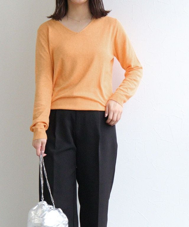 150cm / オレンジ / Vネック / M