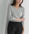 166cm / グレー / Vネック / M
