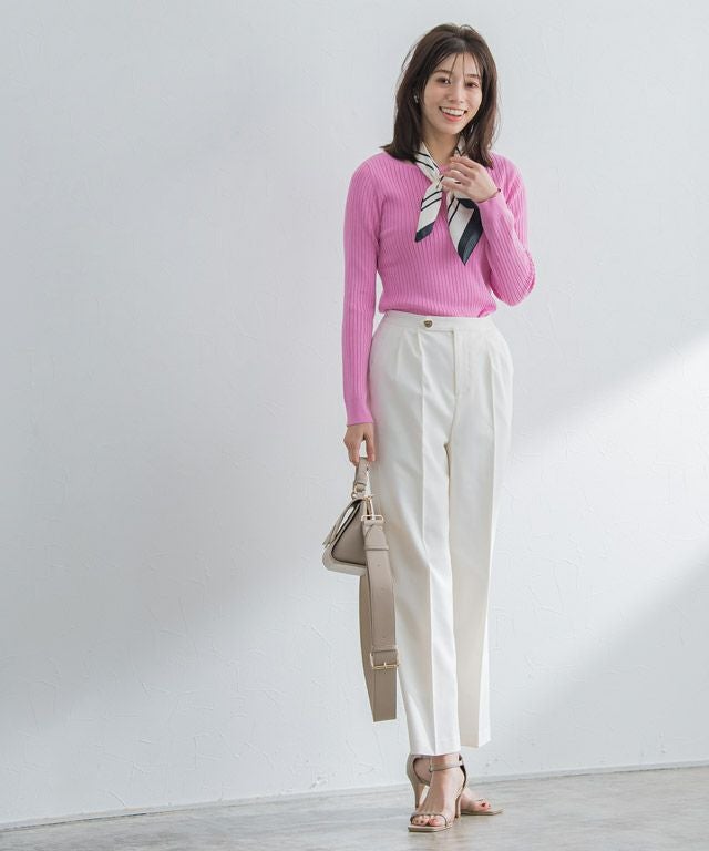 167cm / クリアピンク / ボートネック / M