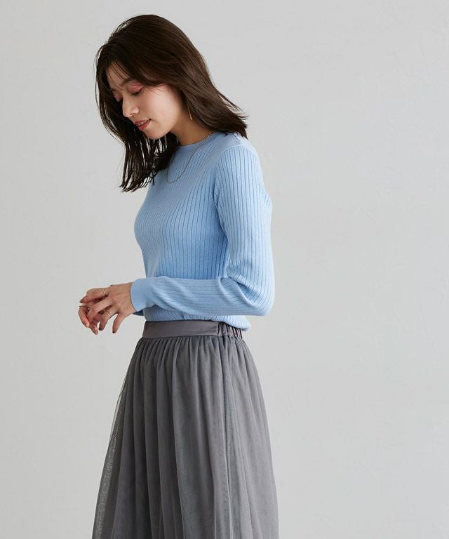 167cm / ライトブルー / クルーネック / M