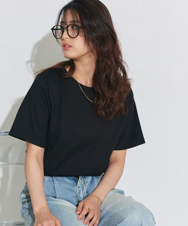 ネックが選べるシルケットコットンTシャツ 【Pierrot】 | 【公式