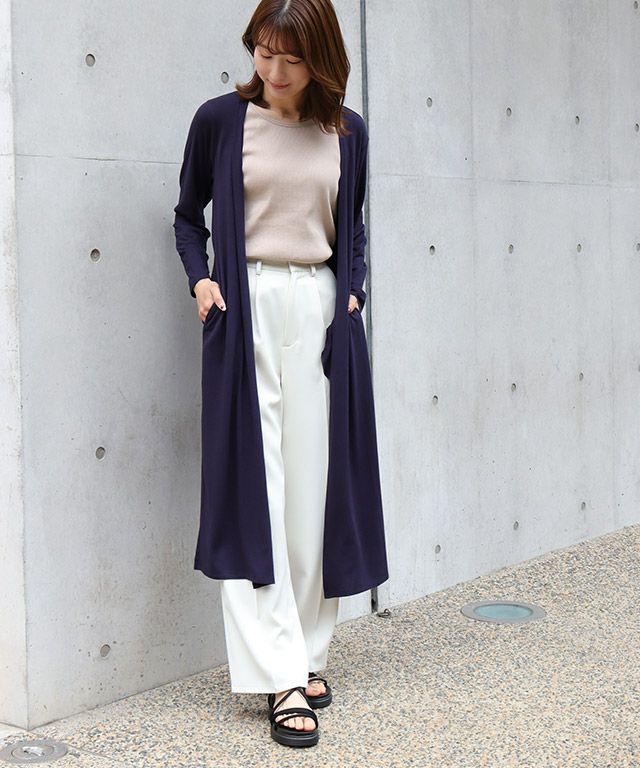 163cm / ネイビー / ロング丈 / M