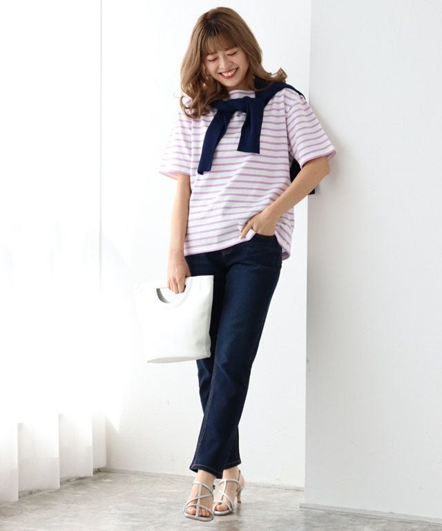 カラーボーダーTシャツ 【Pierrot】 | 【公式】Pierrot（ピエロ