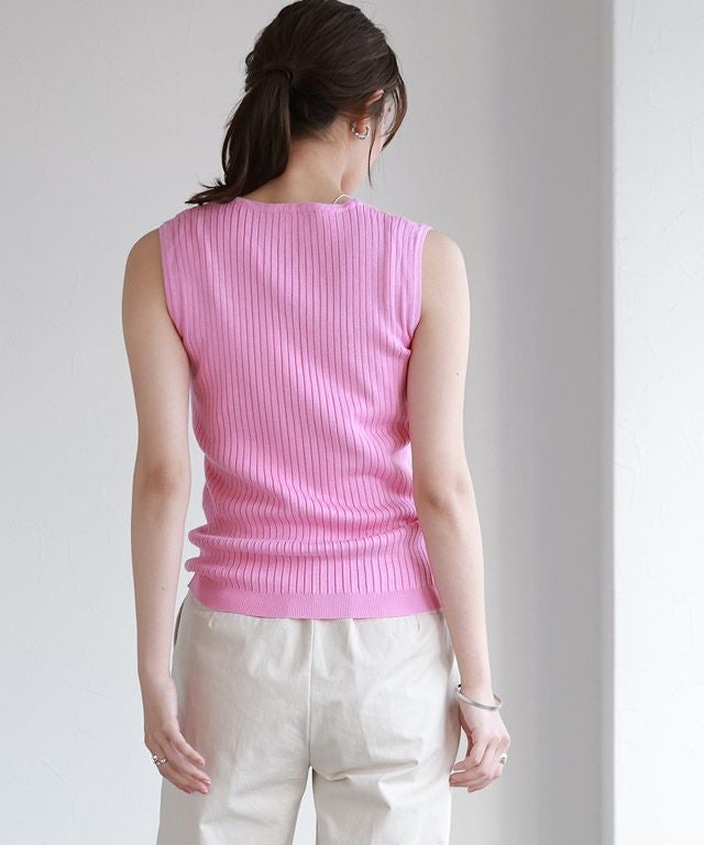 167cm / ピンク / Vネック / M