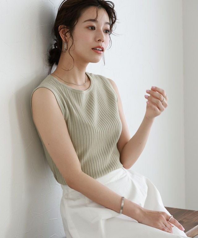 167cm / グレージュ / ボートネック / M