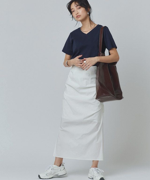 166cm / ダークネイビー / Vネック / M