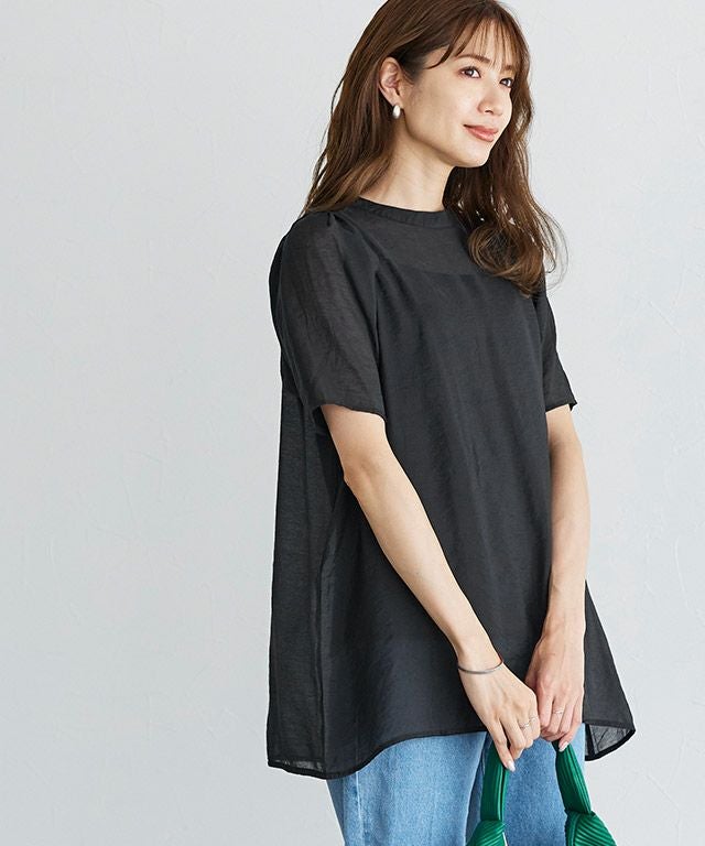 インナーセットシアーチュニックブラウス